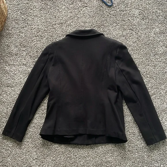 Anne Klein classy black zip up jacket - Picture 2 of 2